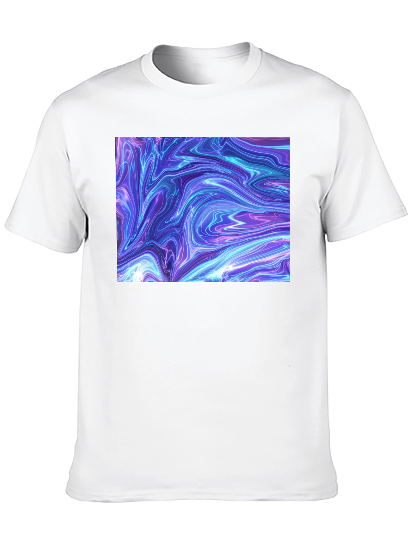 Abstract Swirl Graphic Tee - Modern Art T-Shirt