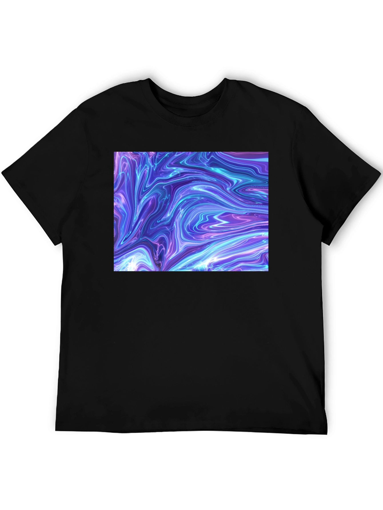 Abstract Swirl Graphic Tee - Modern Art T-Shirt