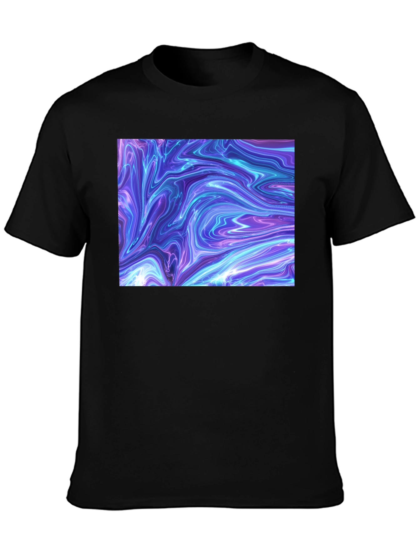 Abstract Swirl Graphic Tee - Modern Art T-Shirt