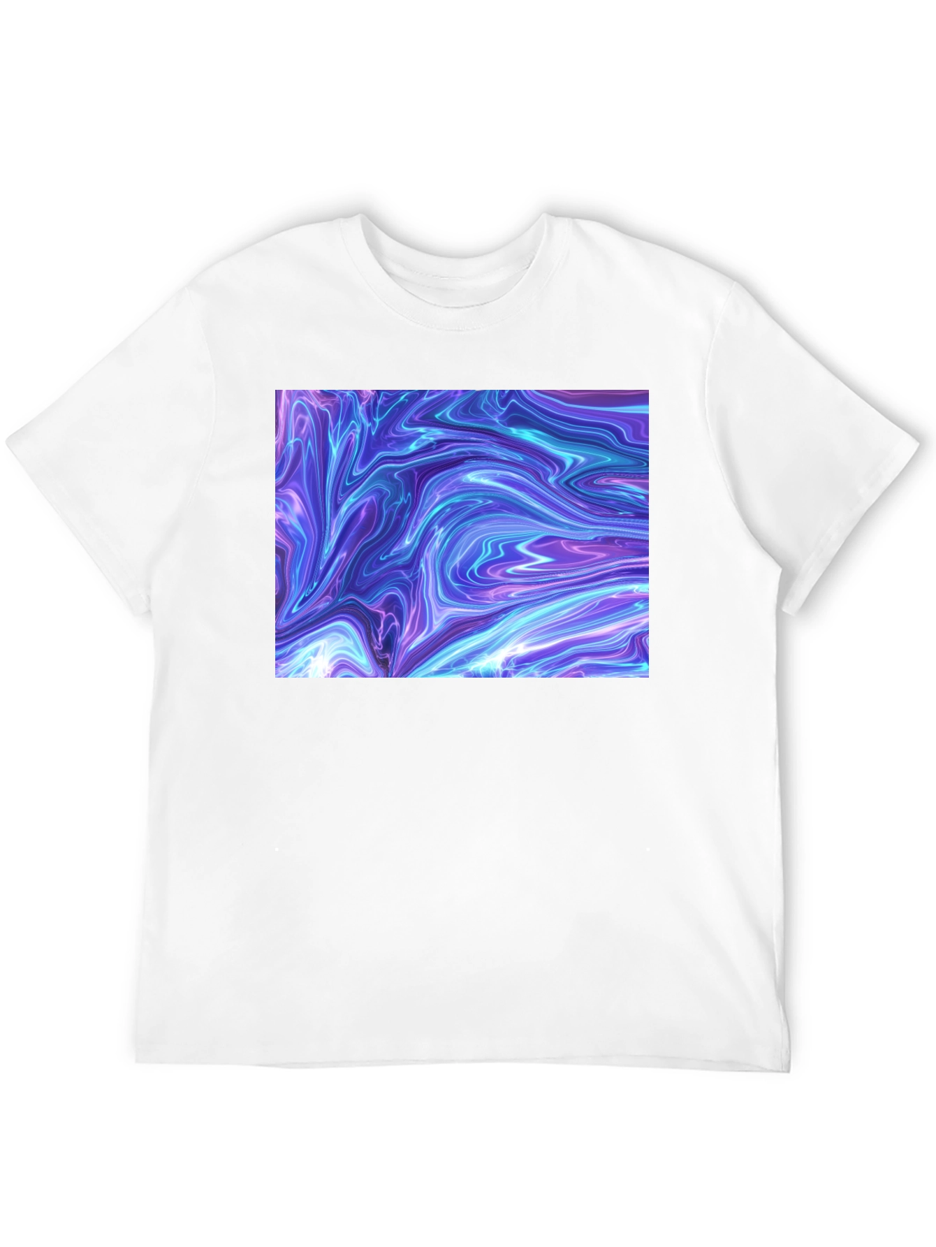 Abstract Swirl Graphic Tee - Modern Art T-Shirt