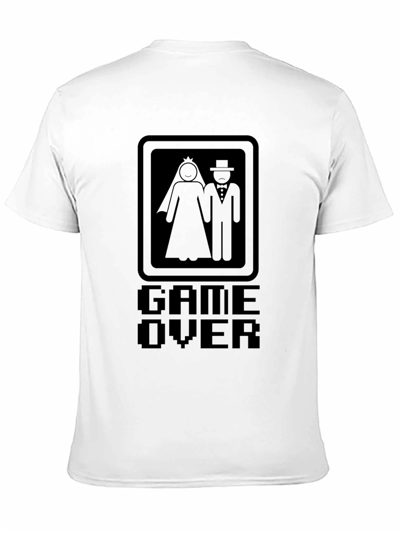 Game Over Bride & Groom Black T-Shirt
