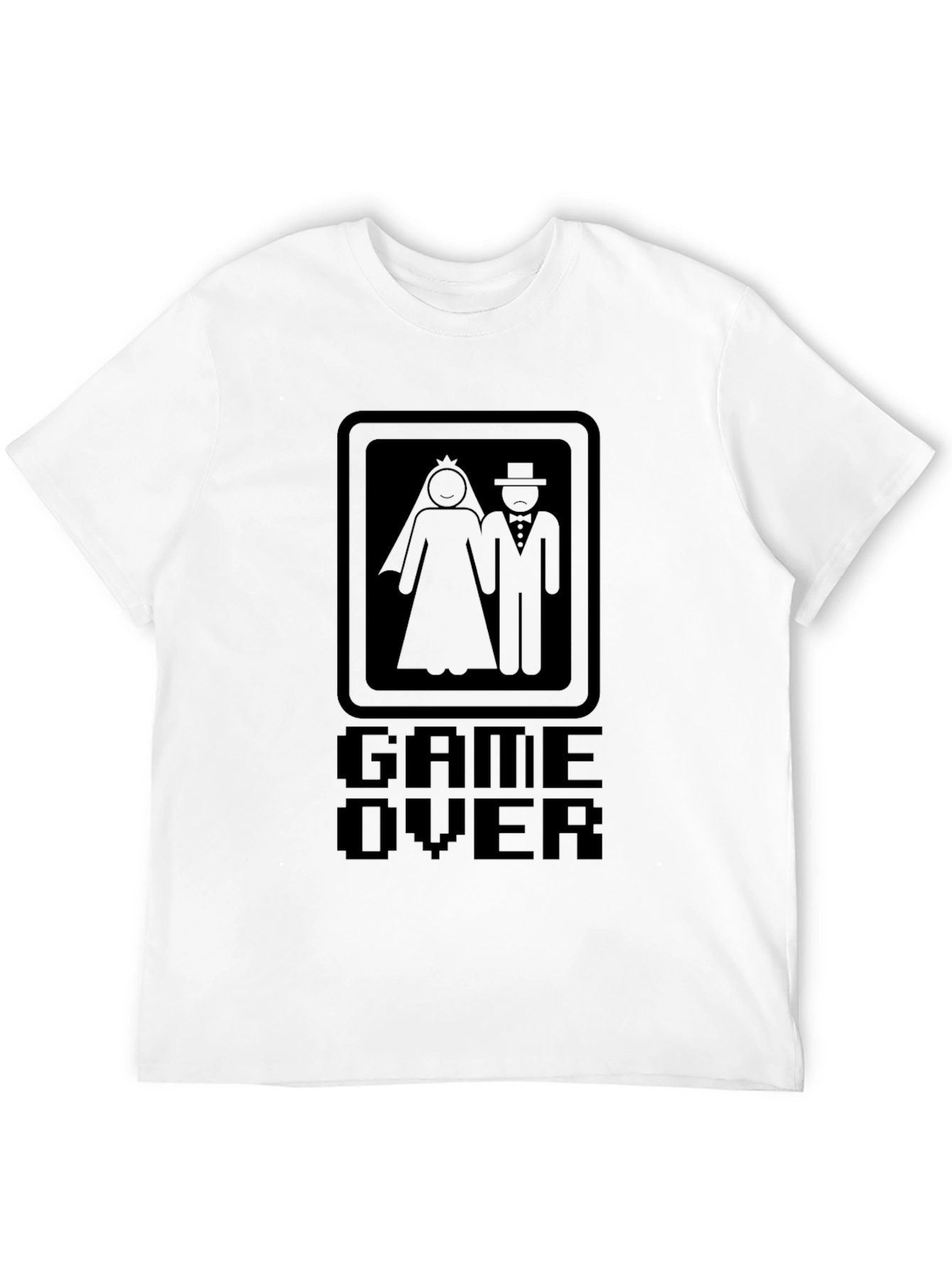 Game Over Bride & Groom Black T-Shirt