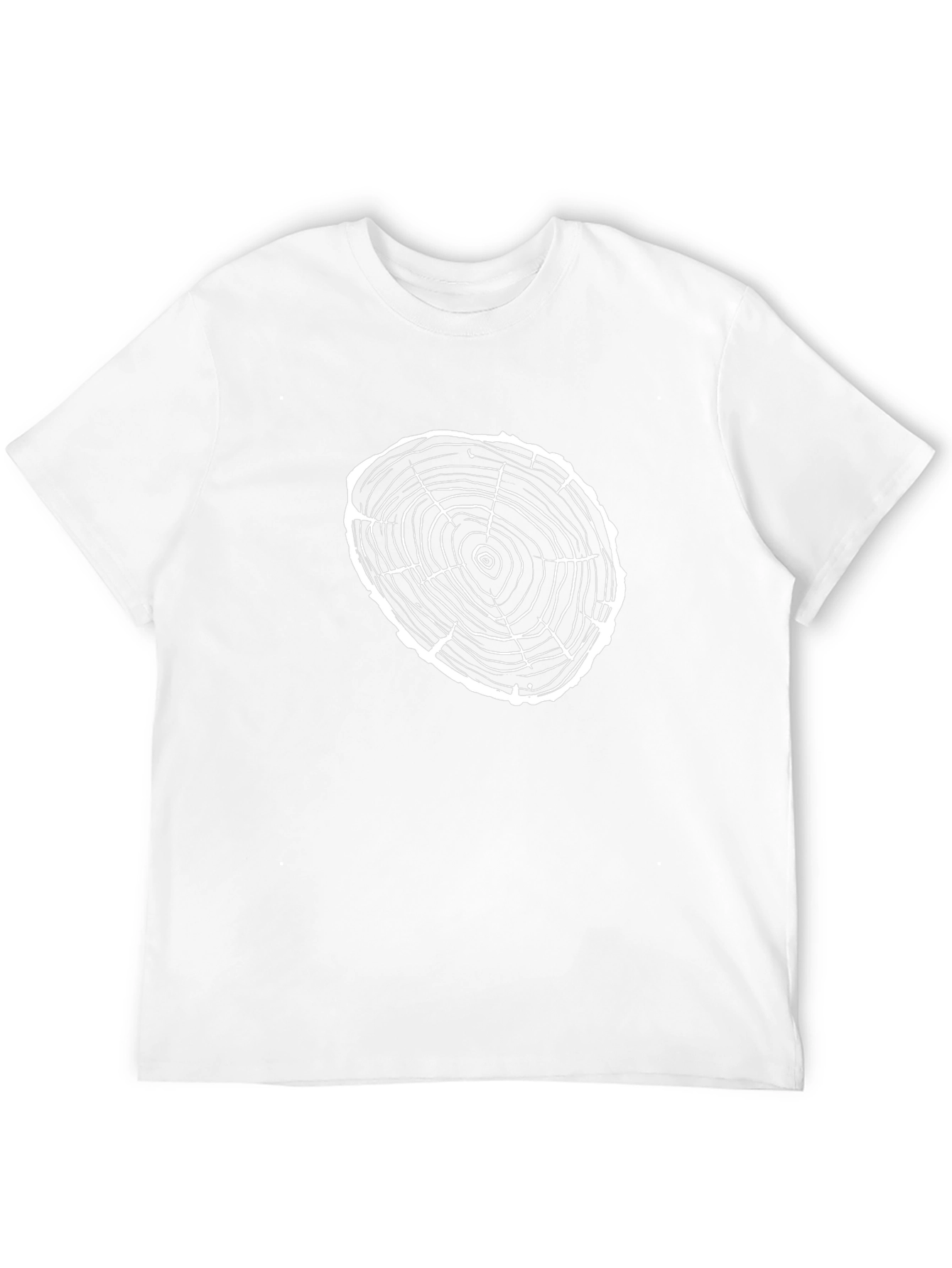 Tree Ring Graphic Tee - Black Cotton T-Shirt