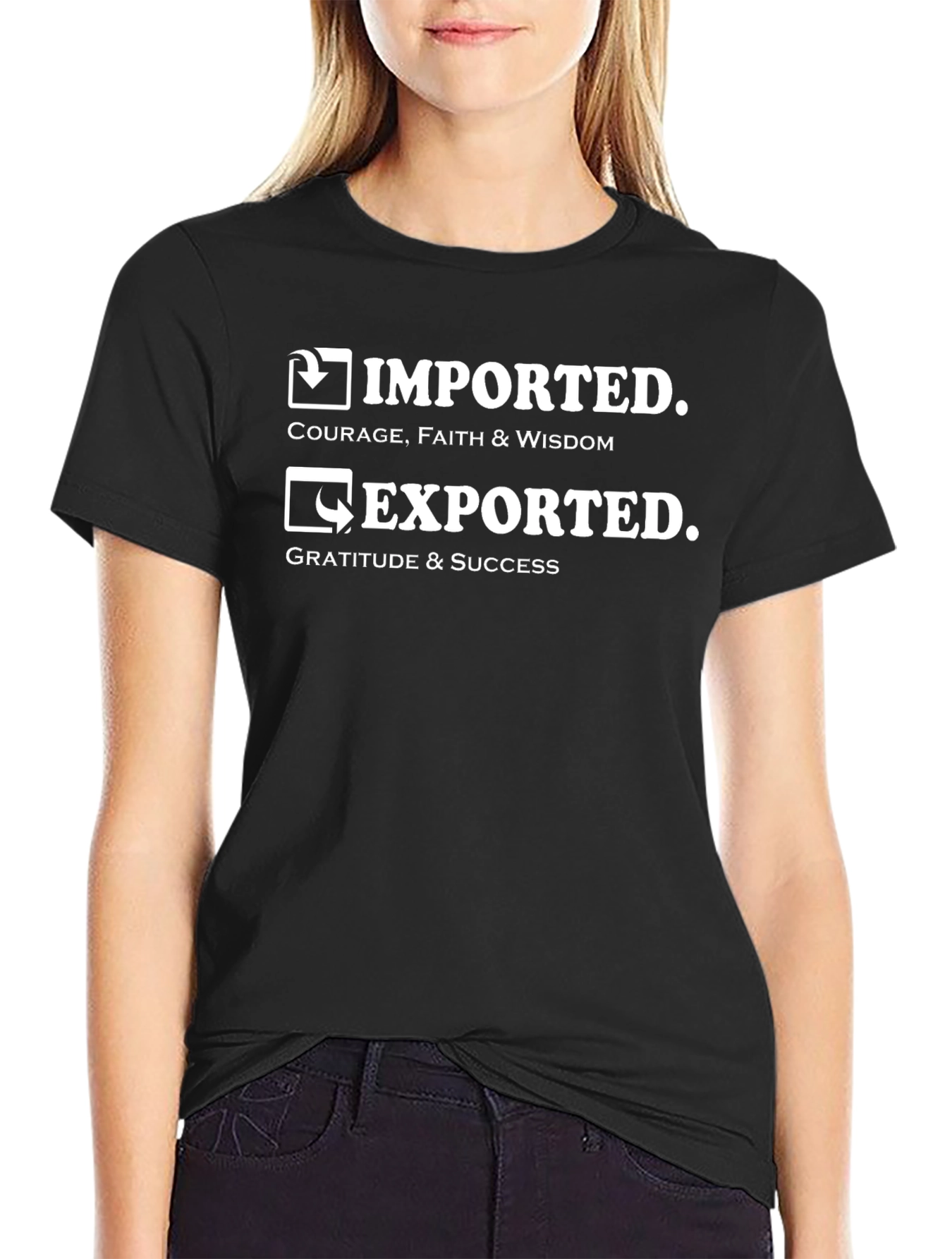 Imported/Exported Wisdom Graphic Tee