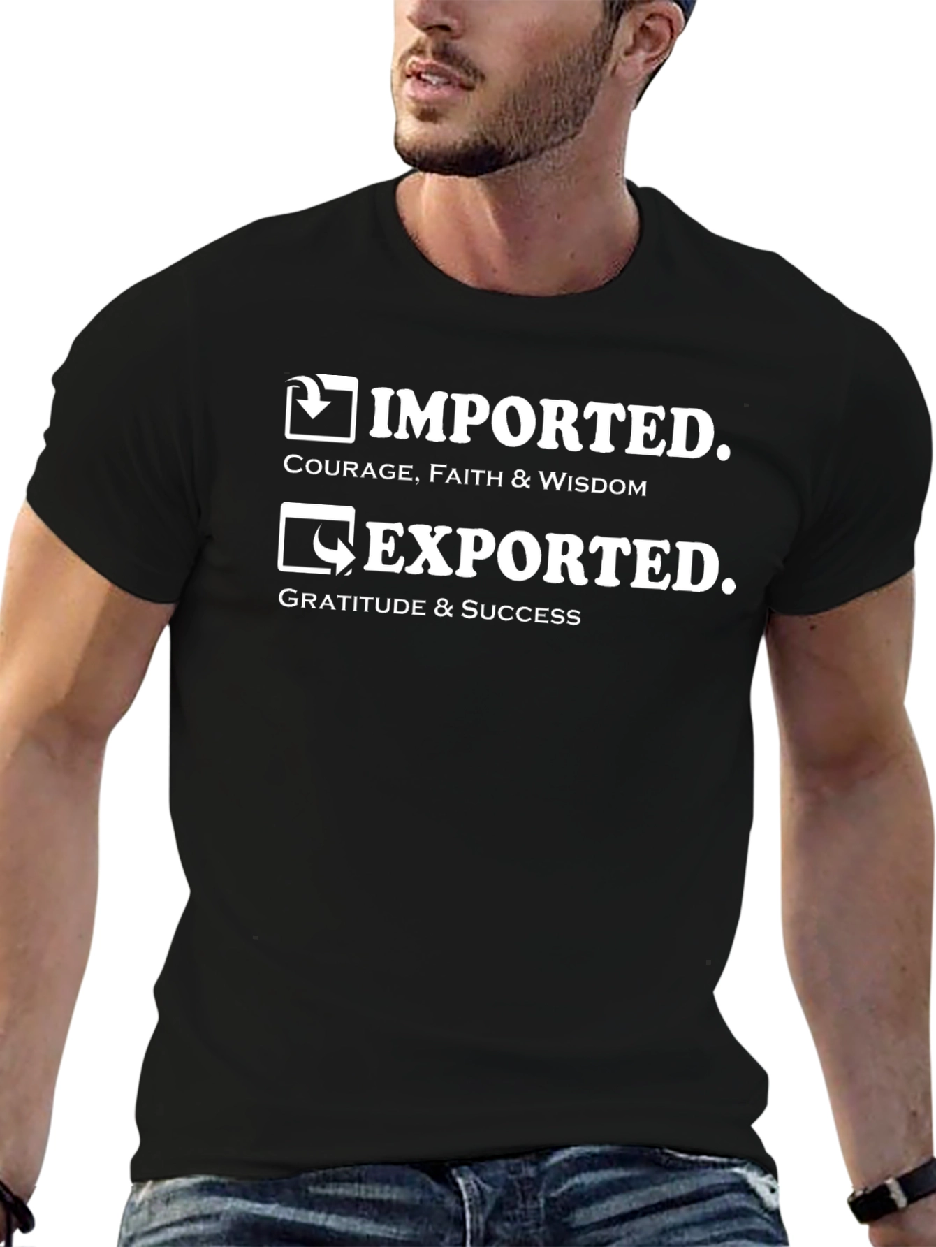 Imported/Exported Wisdom Graphic Tee