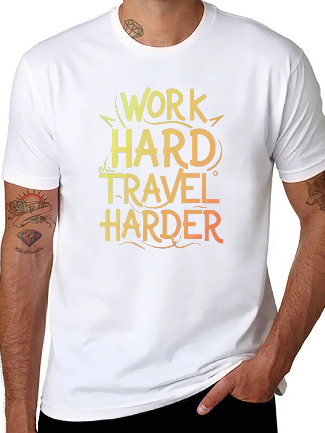 Work Hard Travel Harder Graphic Tee