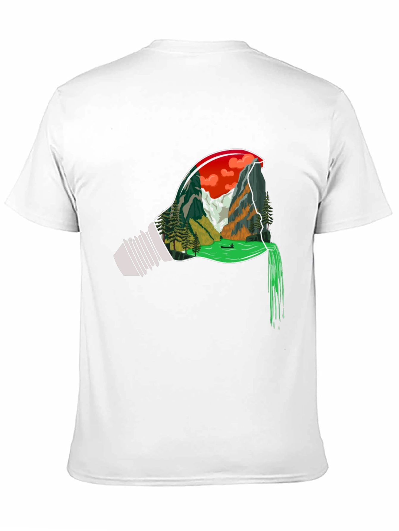 Nature Bulb Graphic Tee - Mens Black T-Shirt