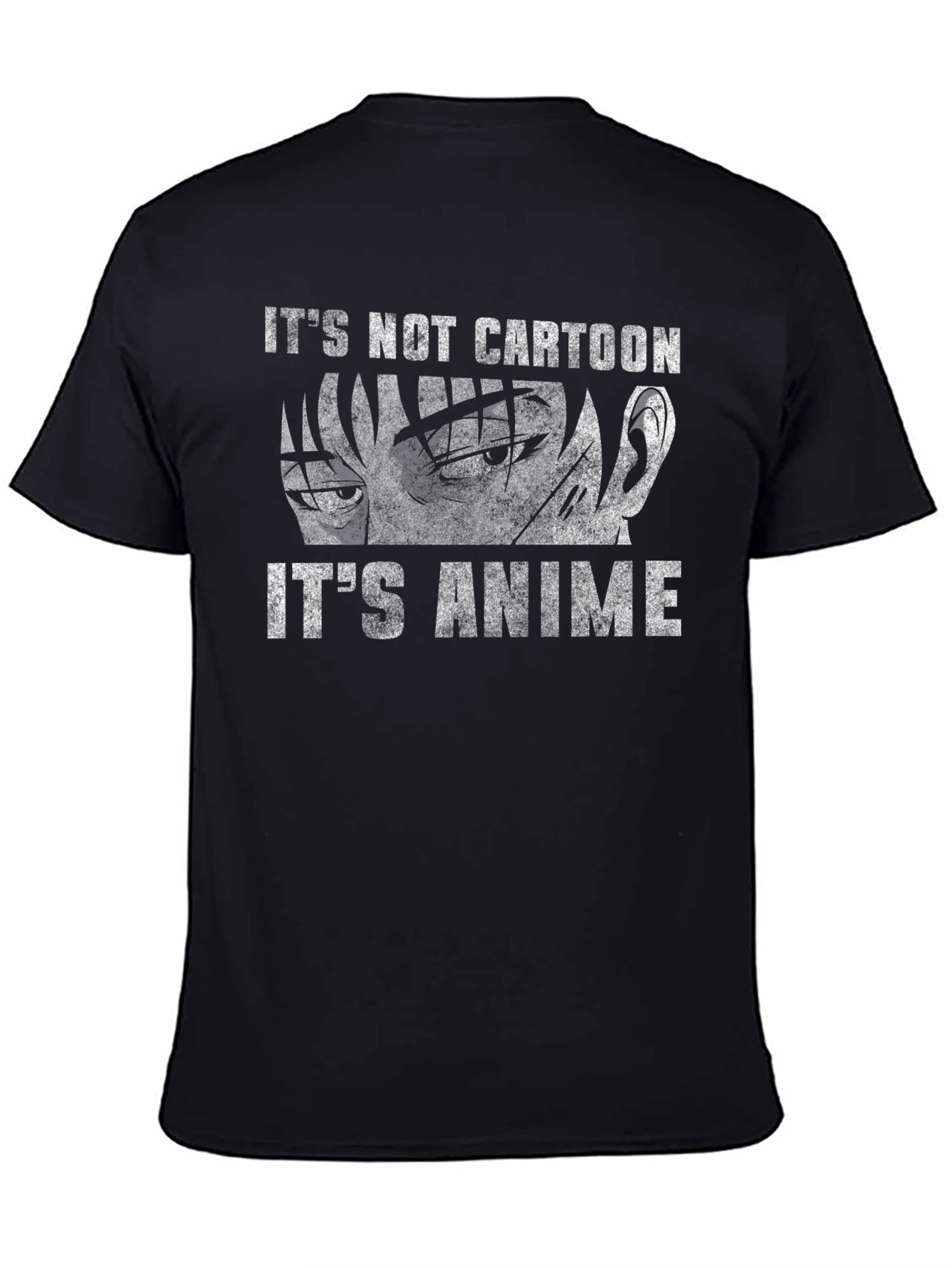 Its Not Cartoon Its Anime T-Shirt - Black