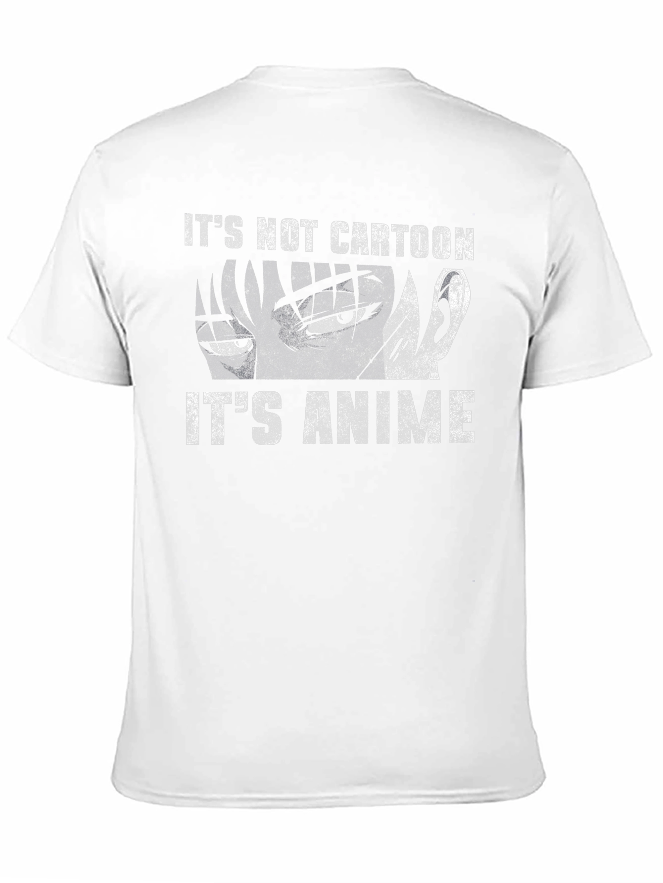 Its Not Cartoon Its Anime T-Shirt - Black