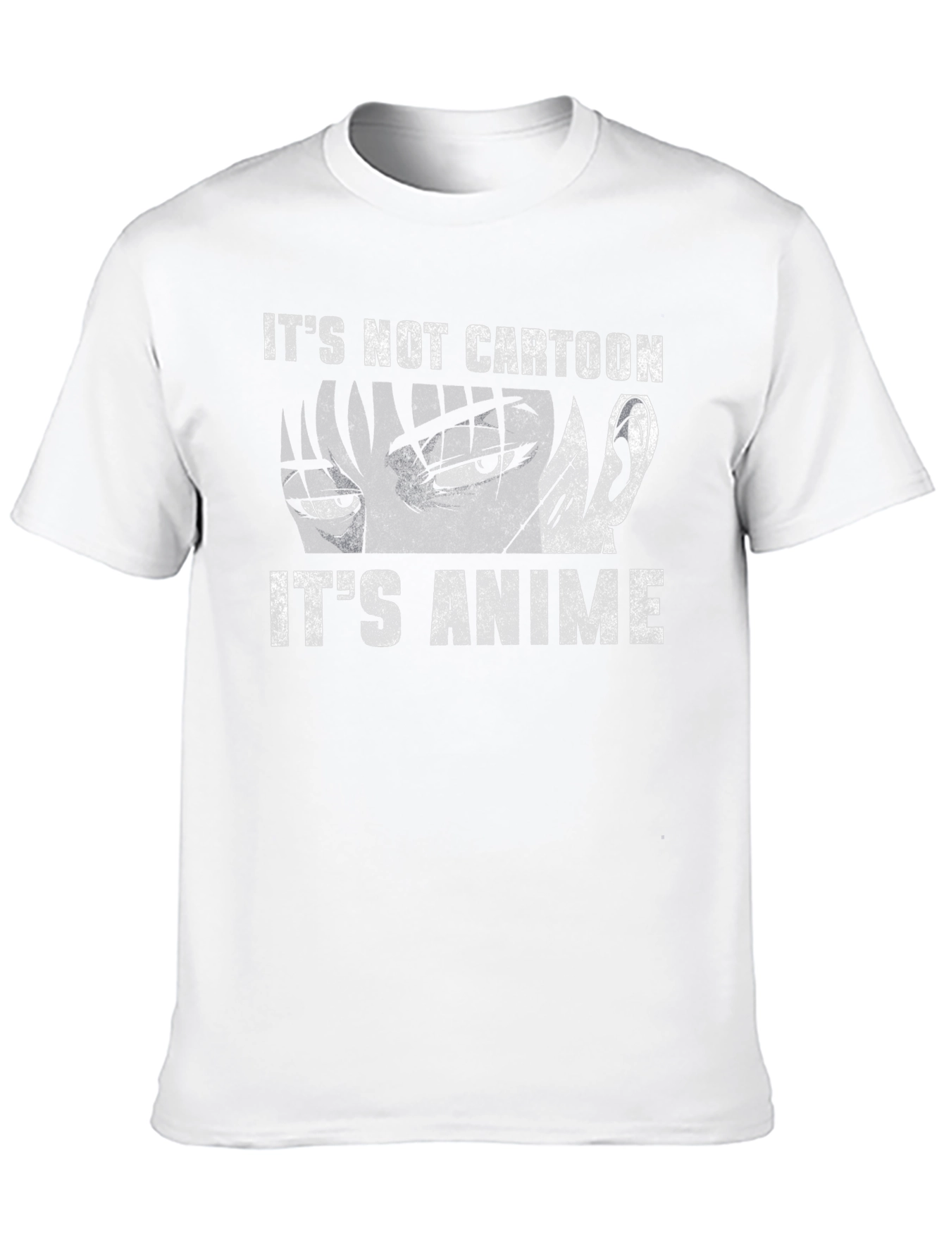 Its Not Cartoon Its Anime T-Shirt - Black