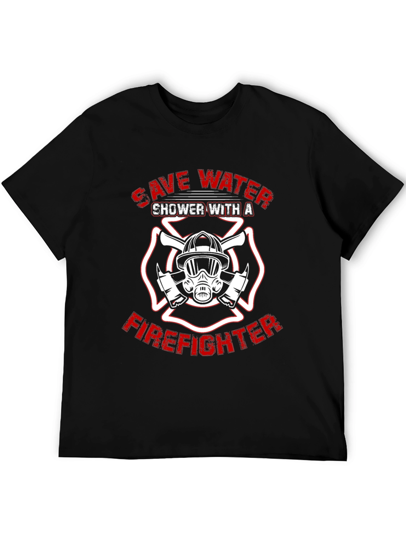 Save Water Shower with a Firefighter T-Shirt