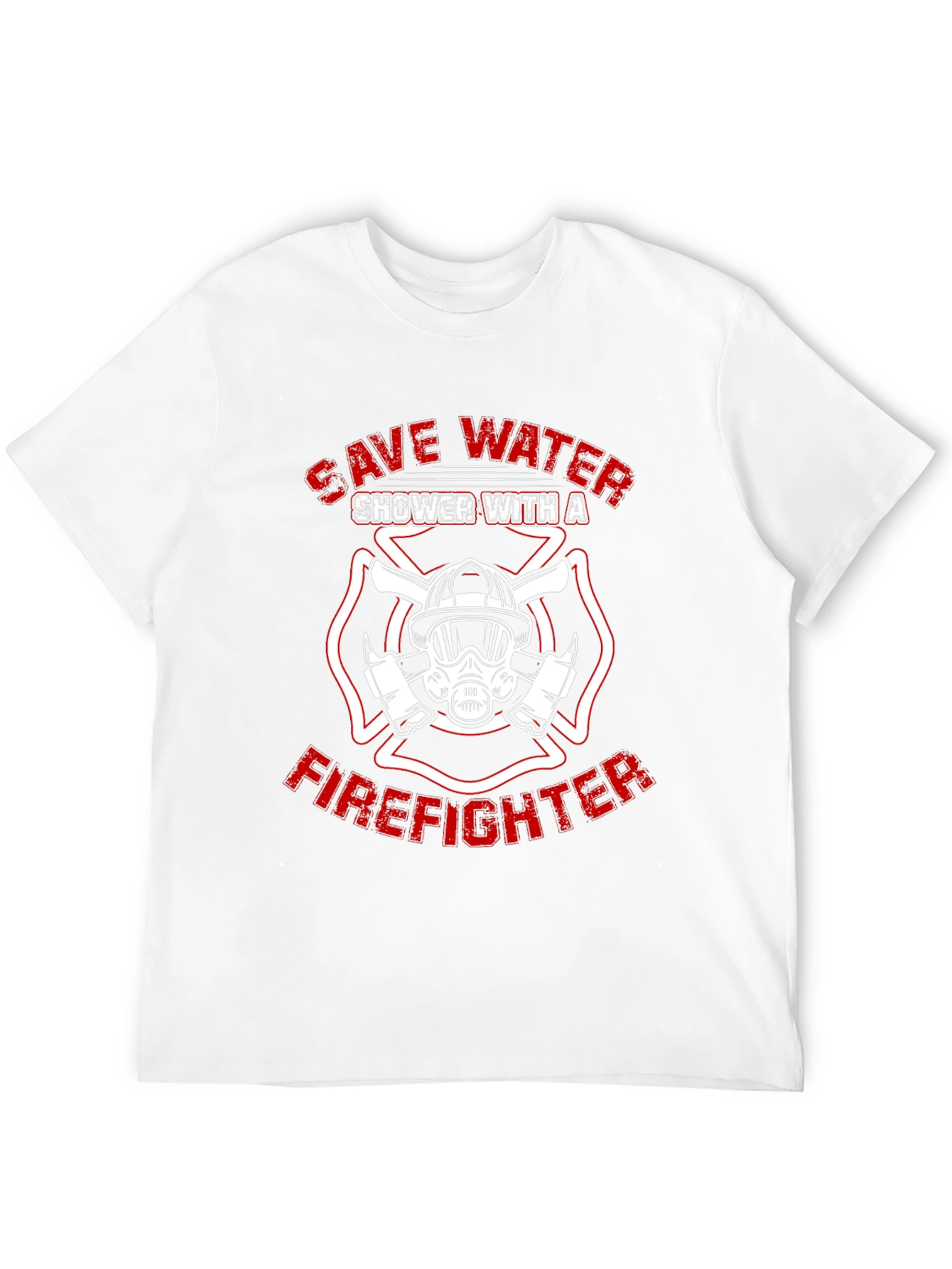Save Water Shower with a Firefighter T-Shirt
