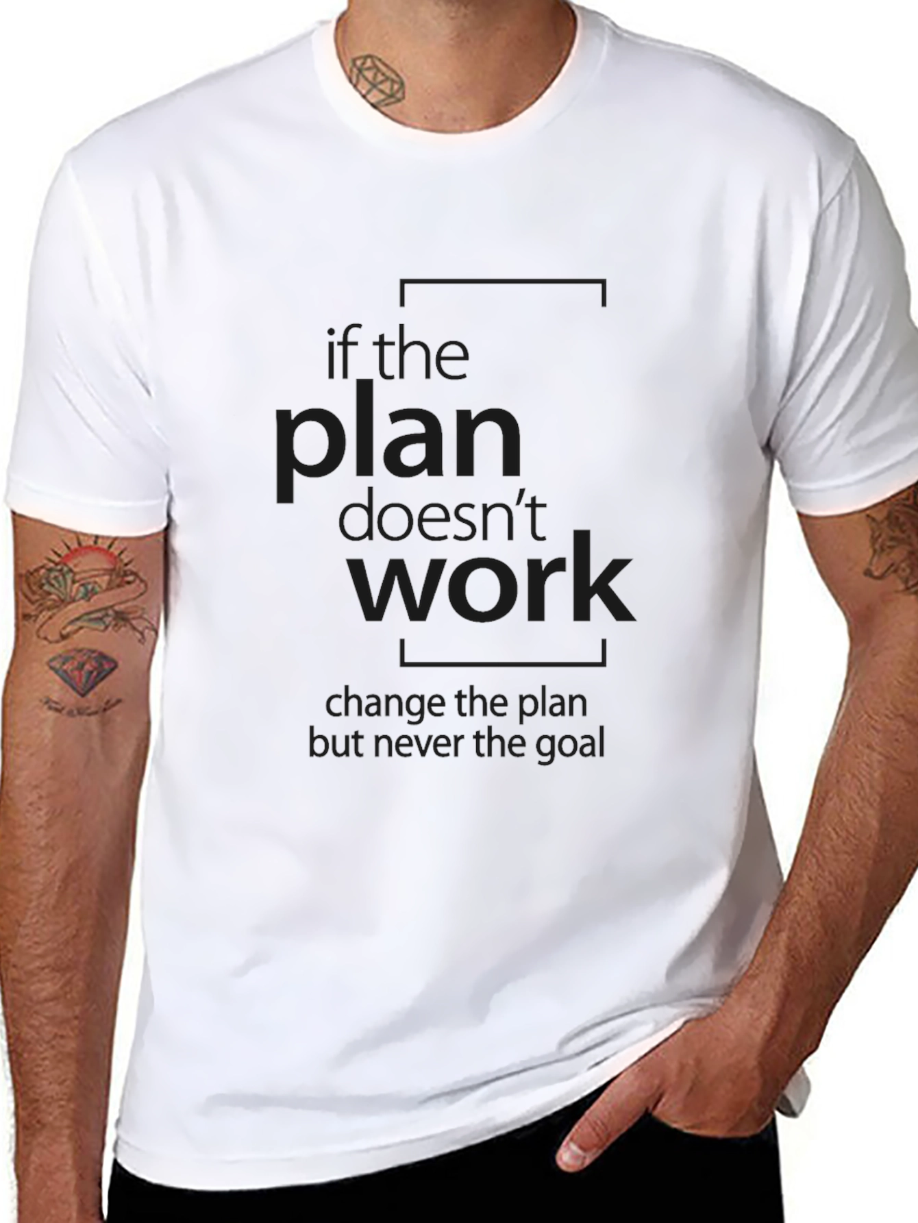 Inspirational Graphic Tee - Black