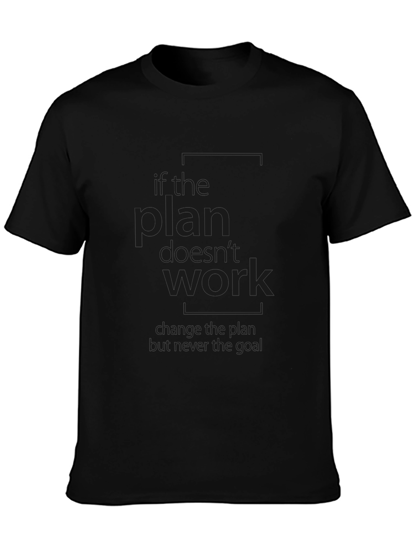 Inspirational Graphic Tee - Black