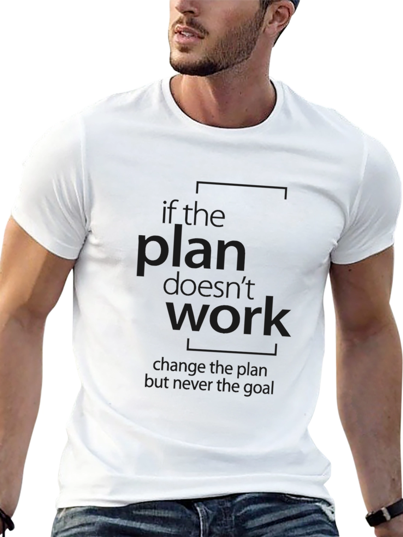 Inspirational Graphic Tee - Black