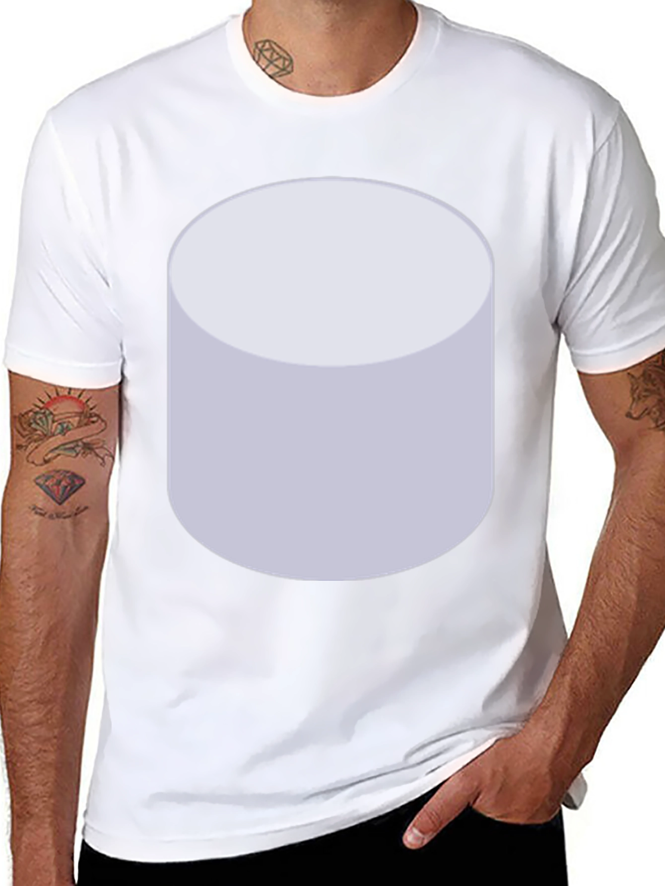 Marshmallow Graphic Tee - Unisex Black T-Shirt