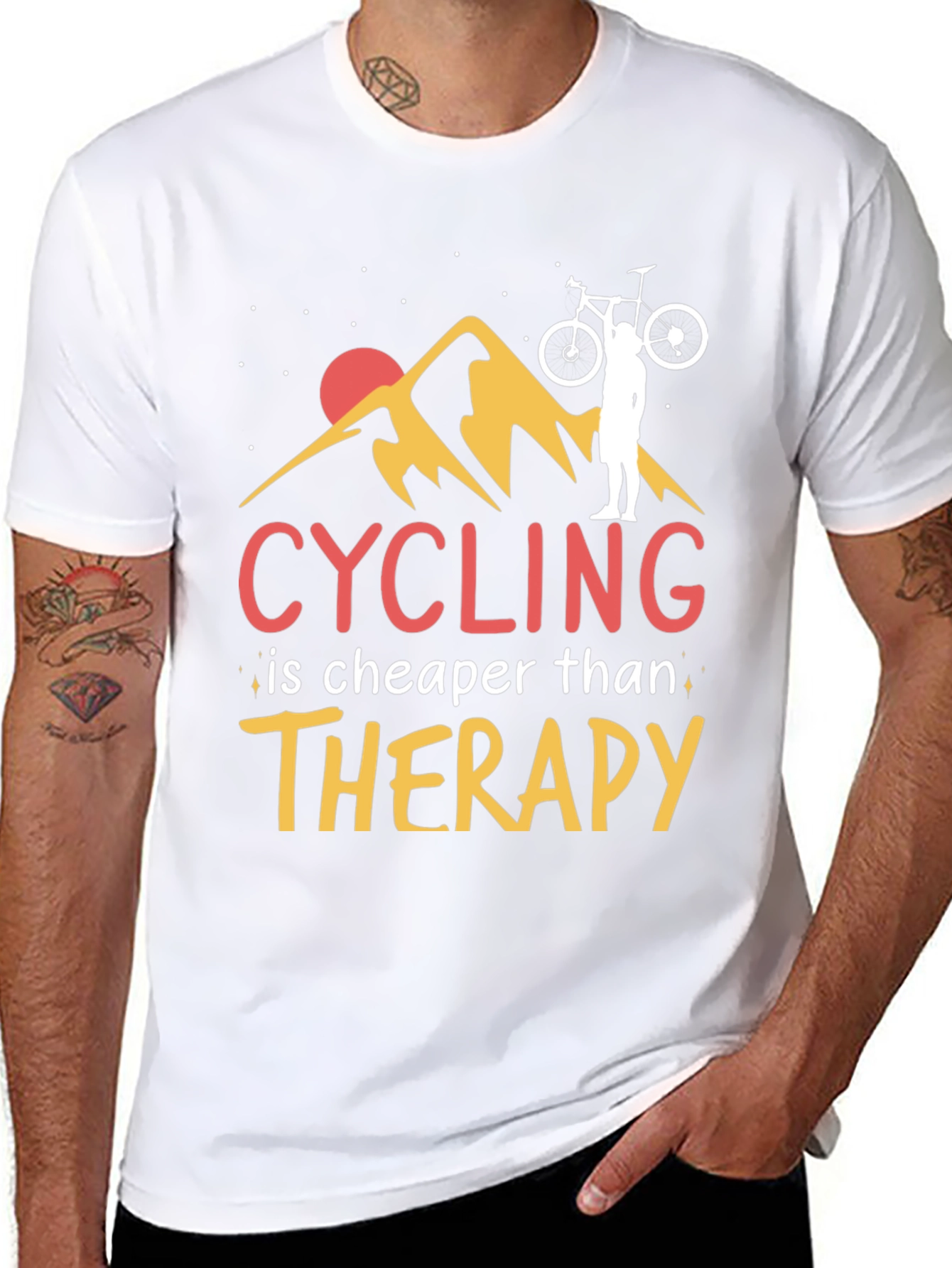 Cycling Therapy Graphic T-Shirt