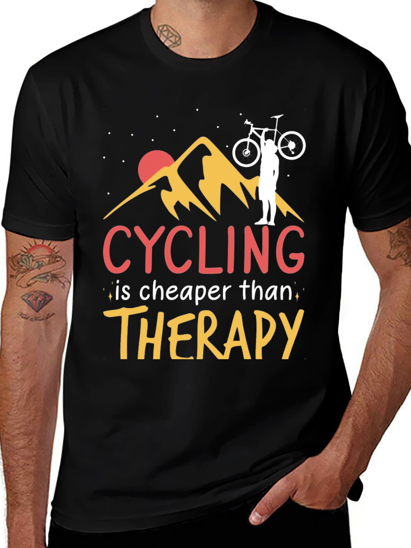 Cycling Therapy Graphic T-Shirt