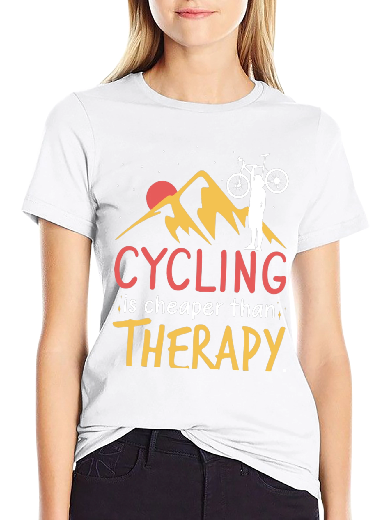 Cycling Therapy Graphic T-Shirt