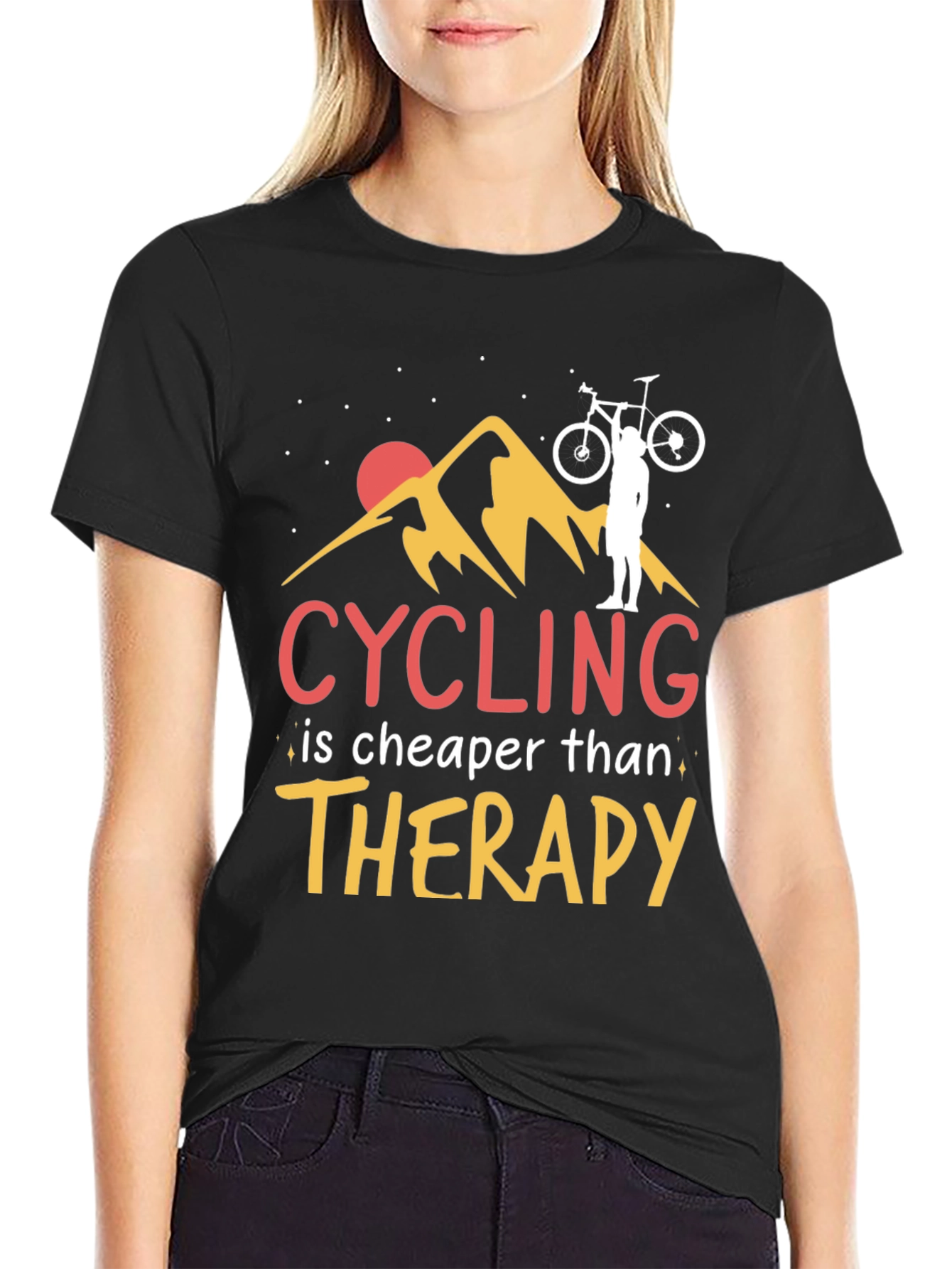 Cycling Therapy Graphic T-Shirt