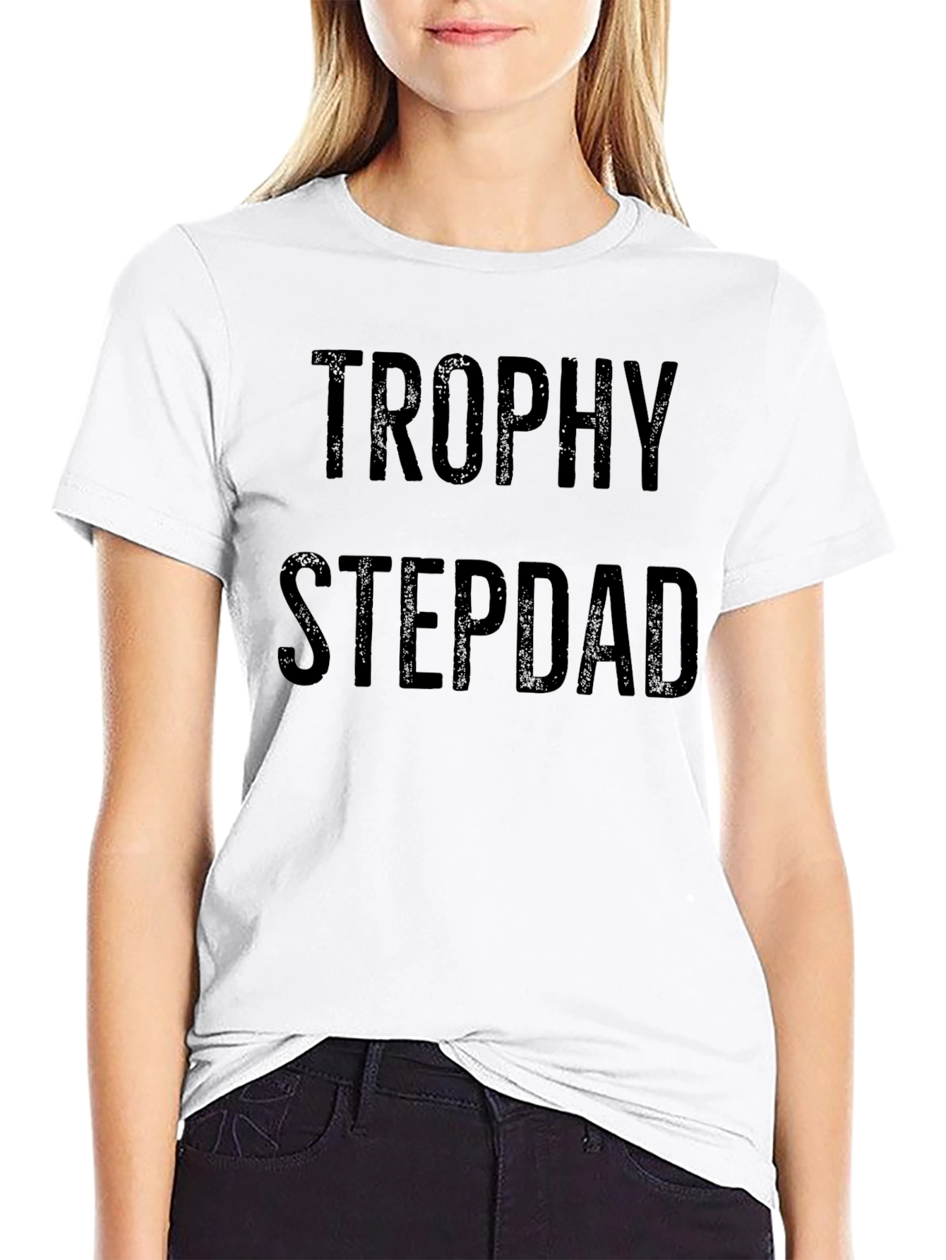 Trophy Stepdad Graphic Tee - Black