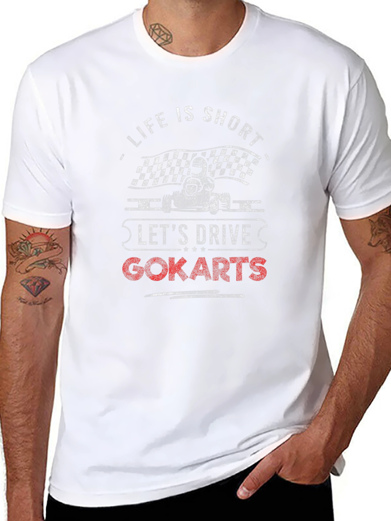 Life is Short Go-Karting T-Shirt