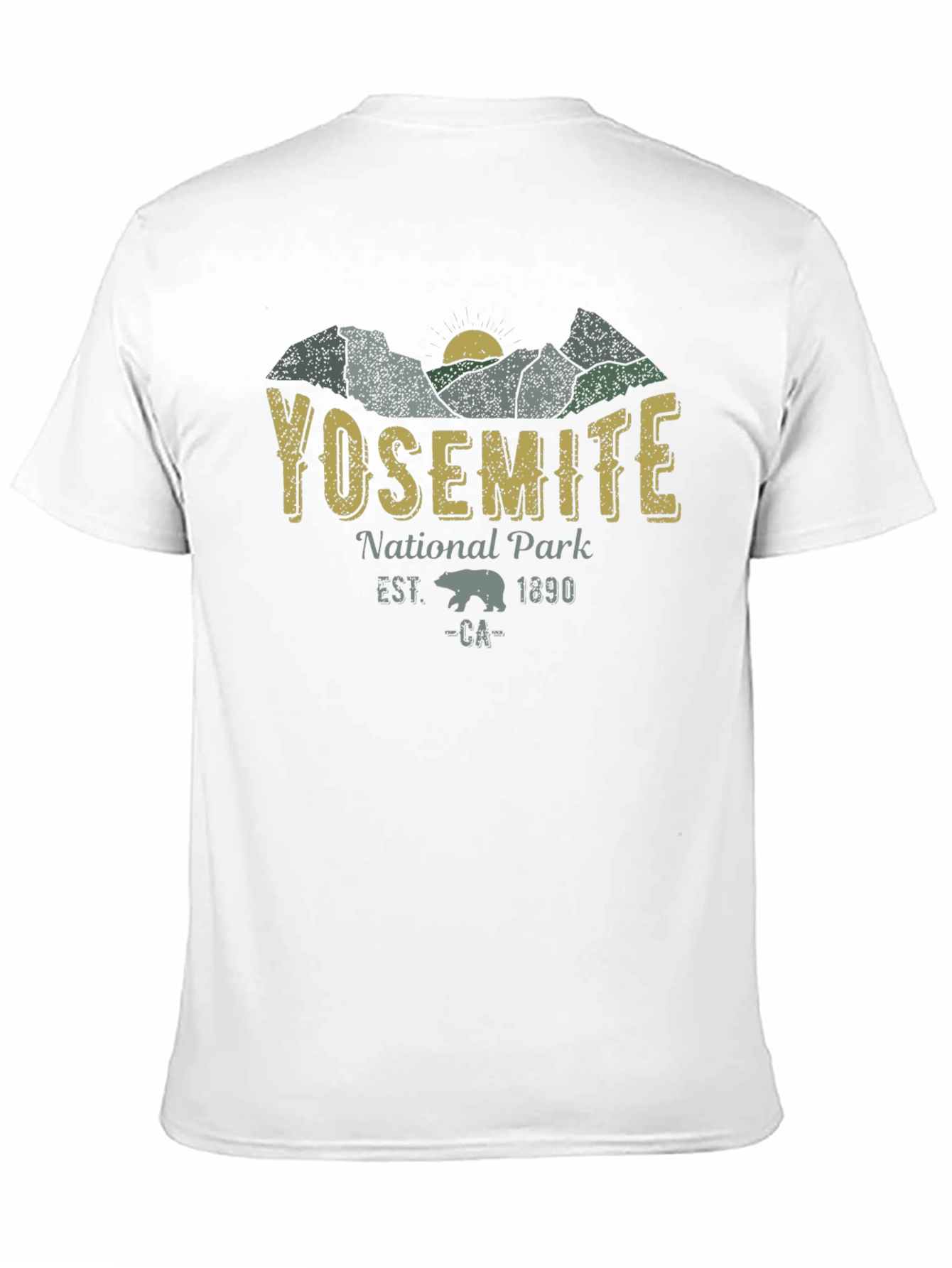 Yosemite National Park Black T-Shirt