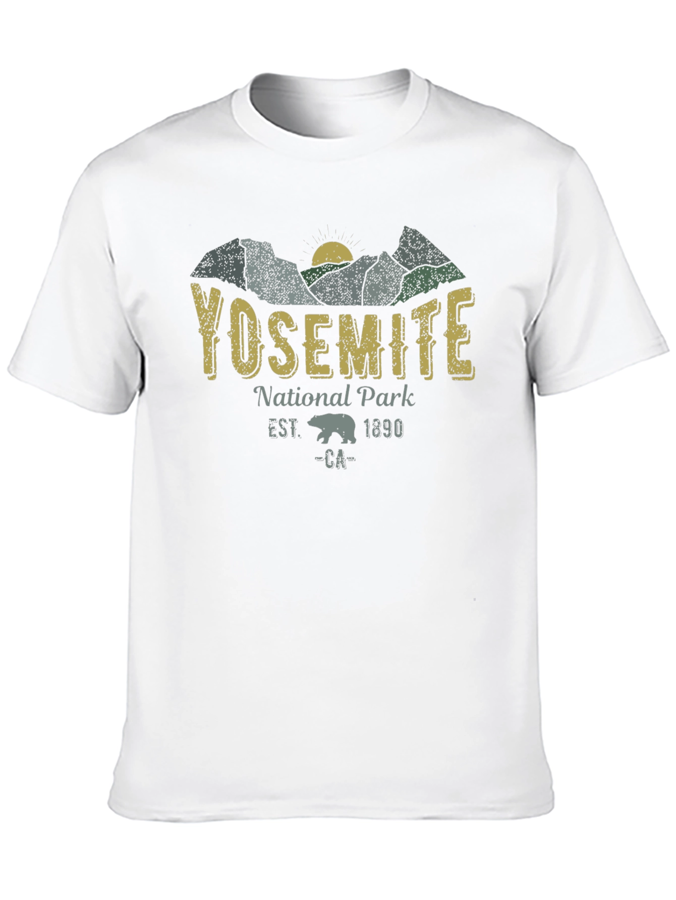 Yosemite National Park Black T-Shirt