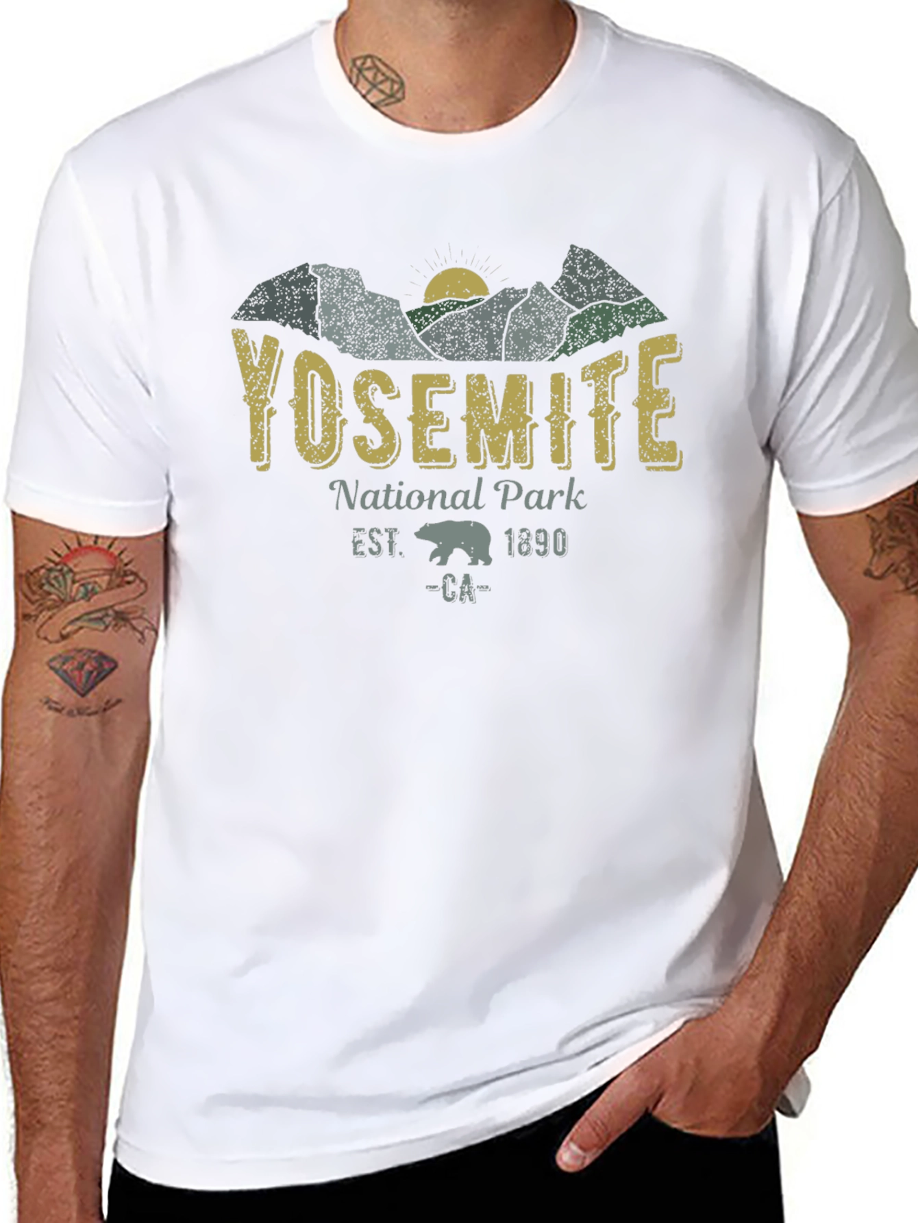 Yosemite National Park Black T-Shirt