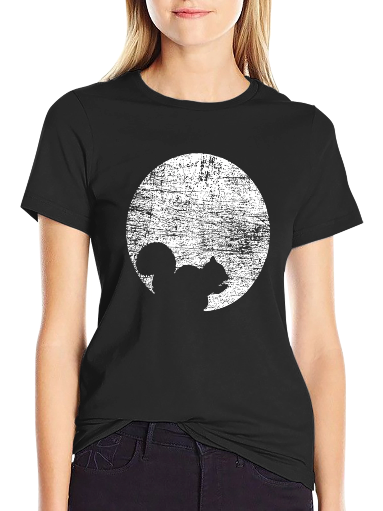 Squirrel Moon Silhouette T-Shirt