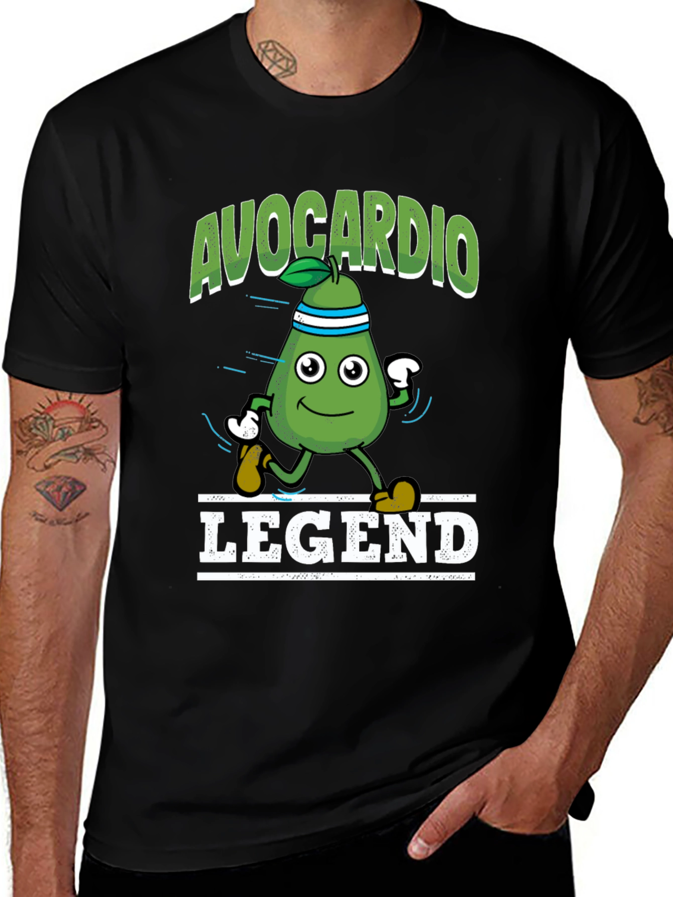 Avocardio Legend T-Shirt - Fitness Avocado Graphic Tee