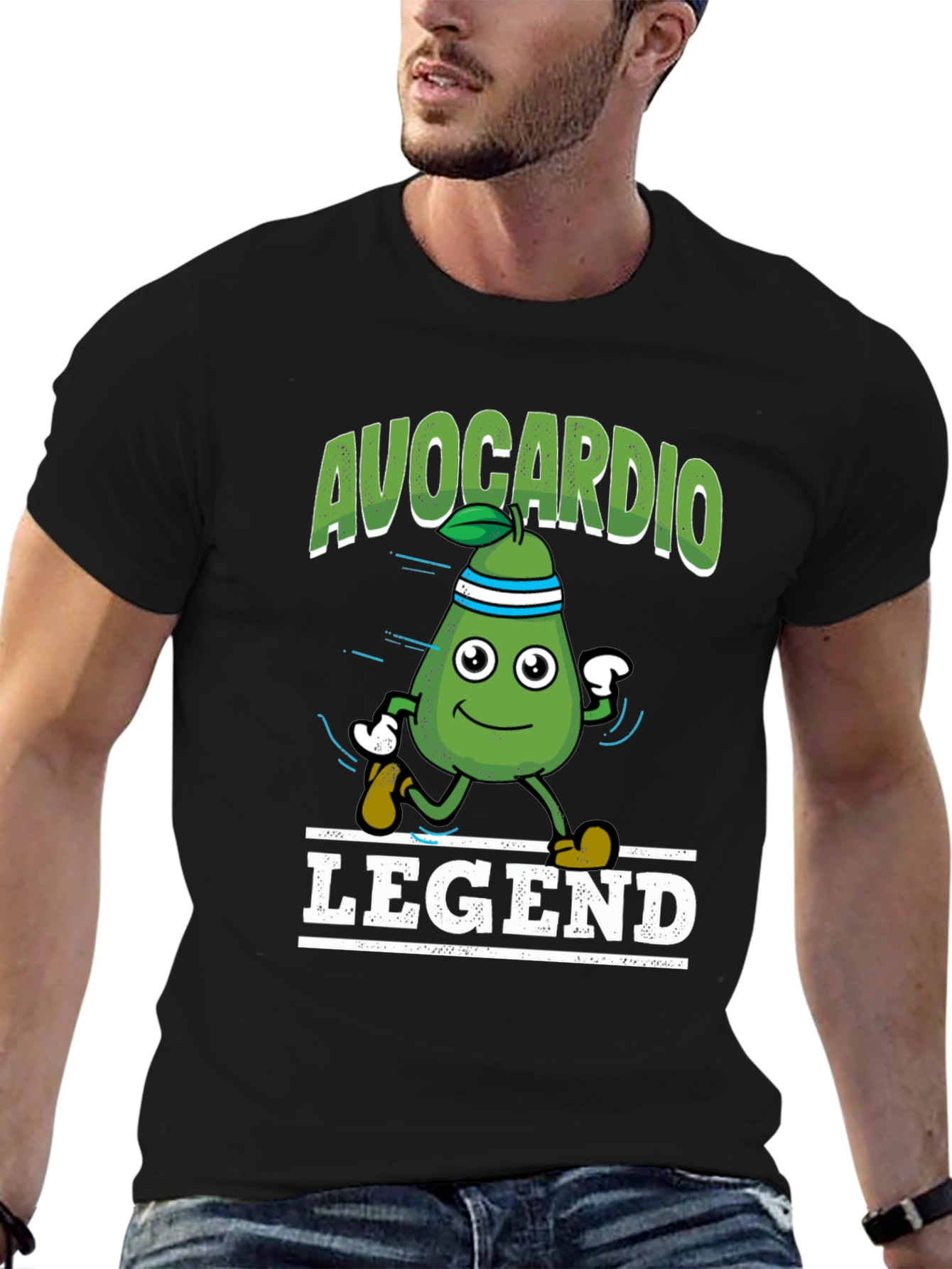 Avocardio Legend T-Shirt - Fitness Avocado Graphic Tee