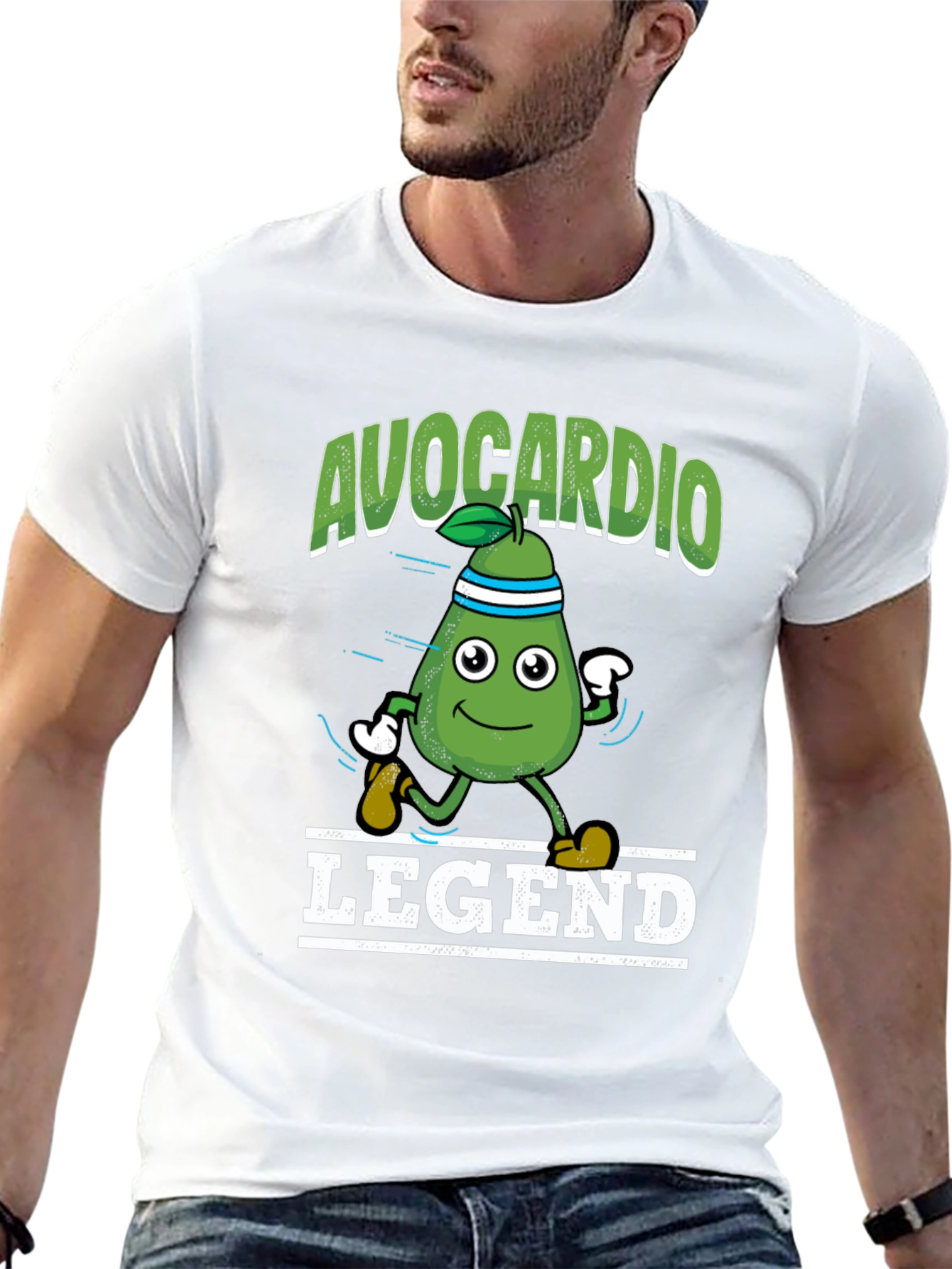 Avocardio Legend T-Shirt - Fitness Avocado Graphic Tee