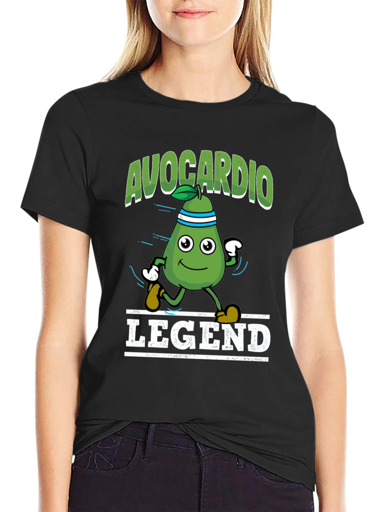 Avocardio Legend T-Shirt - Fitness Avocado Graphic Tee