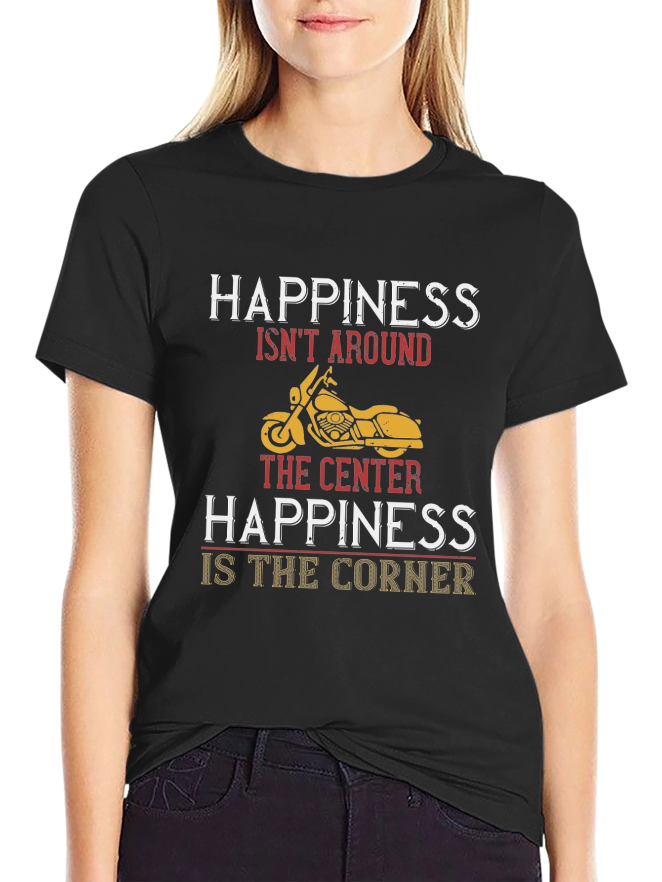 Happiness Motorcycle T-Shirt