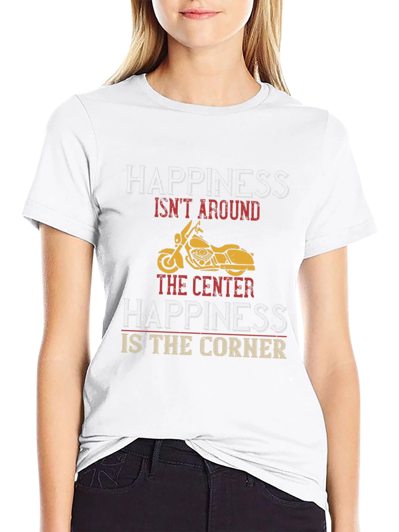 Happiness Motorcycle T-Shirt
