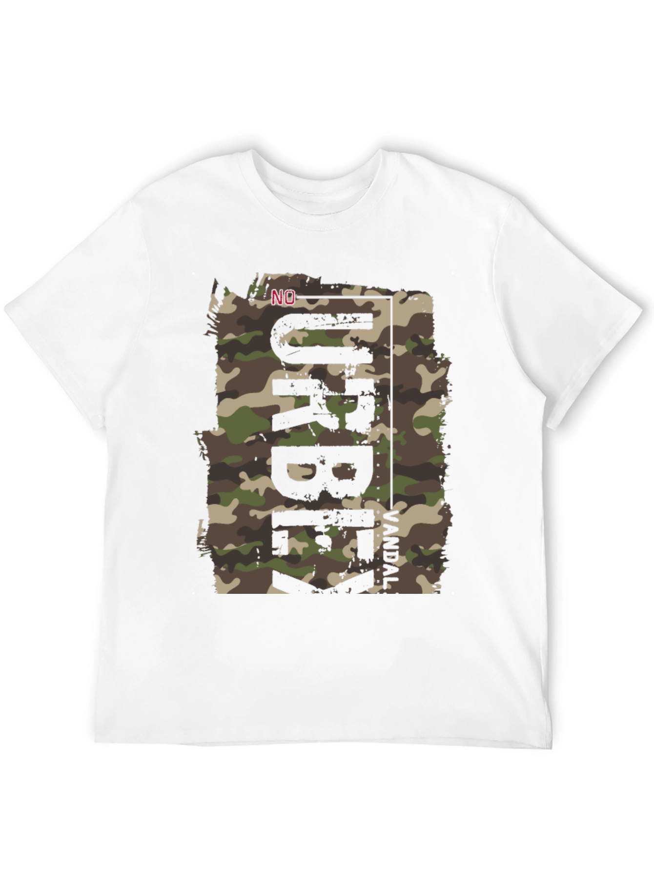 Urban Camo Print Mens T-Shirt