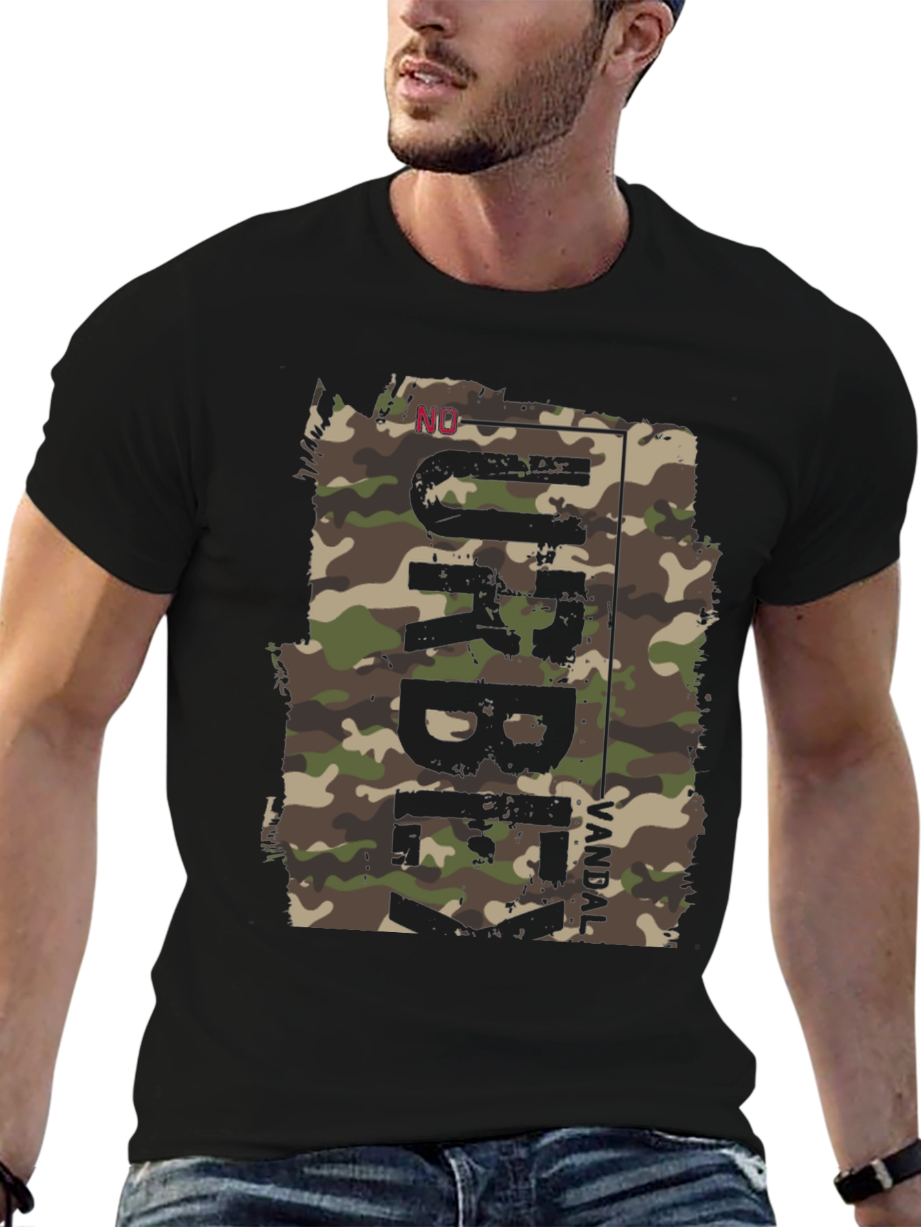 Urban Camo Print Mens T-Shirt