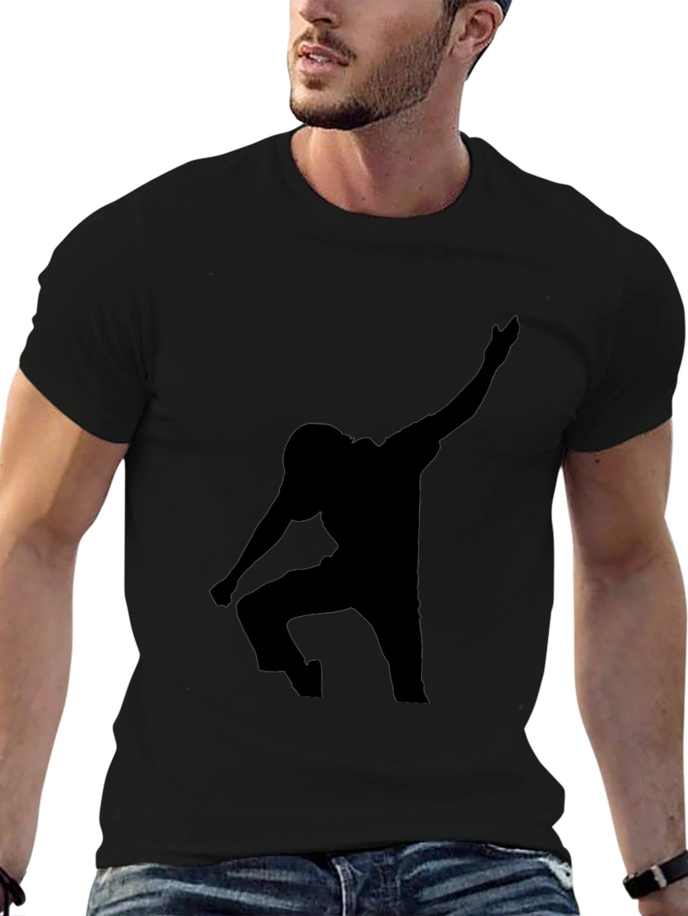 Silhouette Dab Dance Black T-Shirt