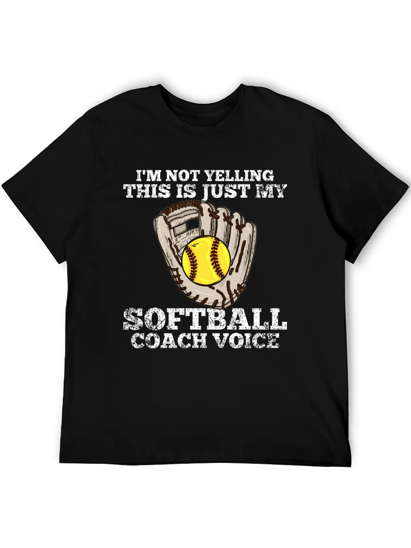 Softball Coach Voice Graphic Tee