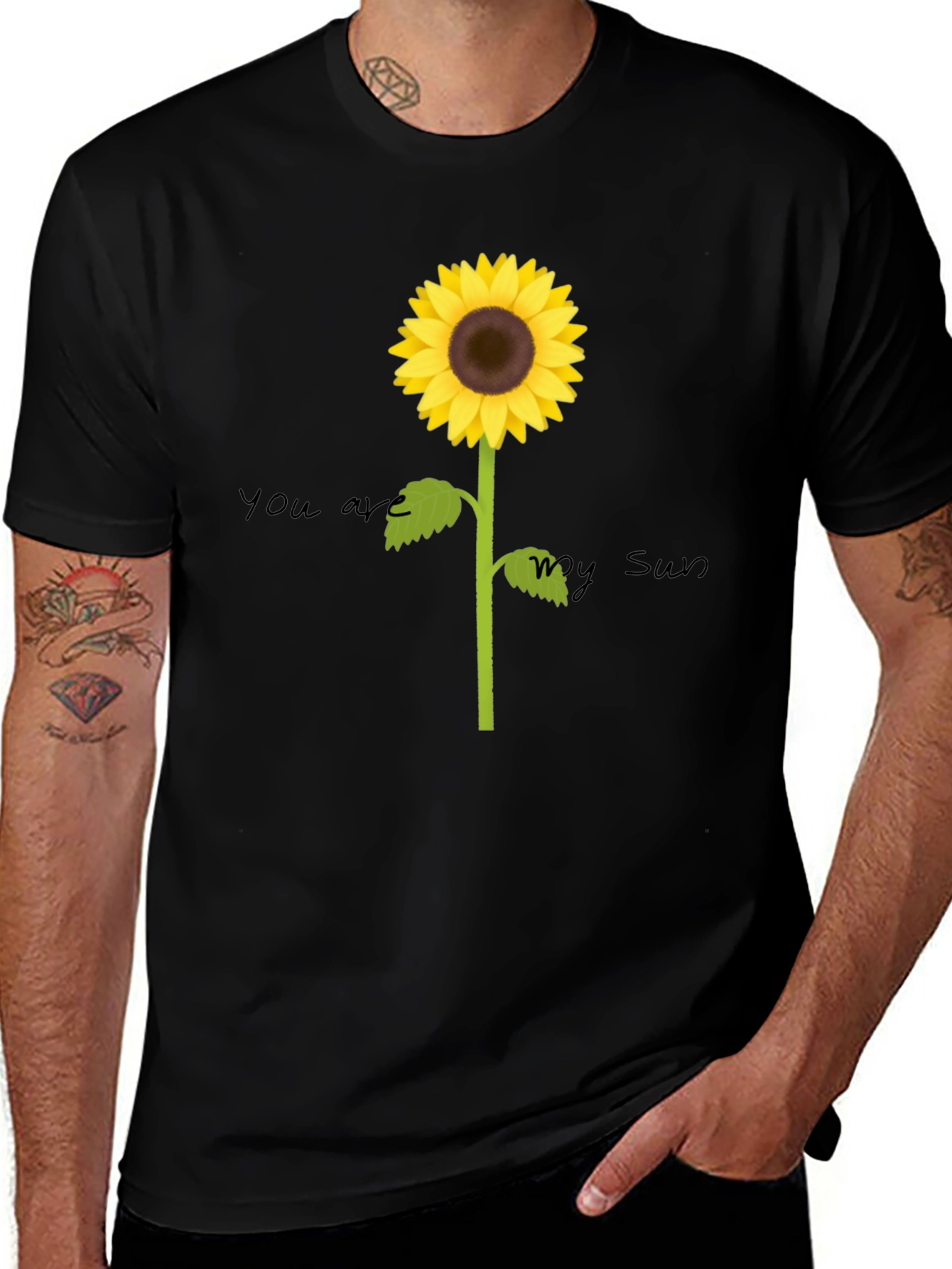 Sunflower Graphic Tee - You Are My Sun