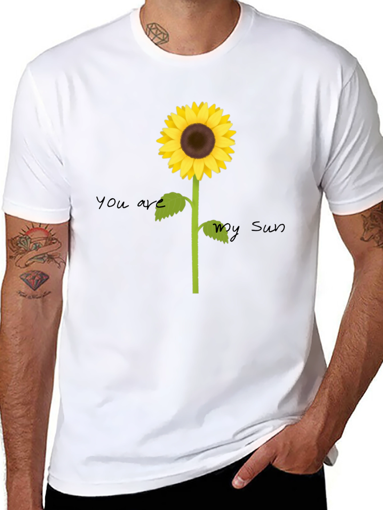 Sunflower Graphic Tee - You Are My Sun