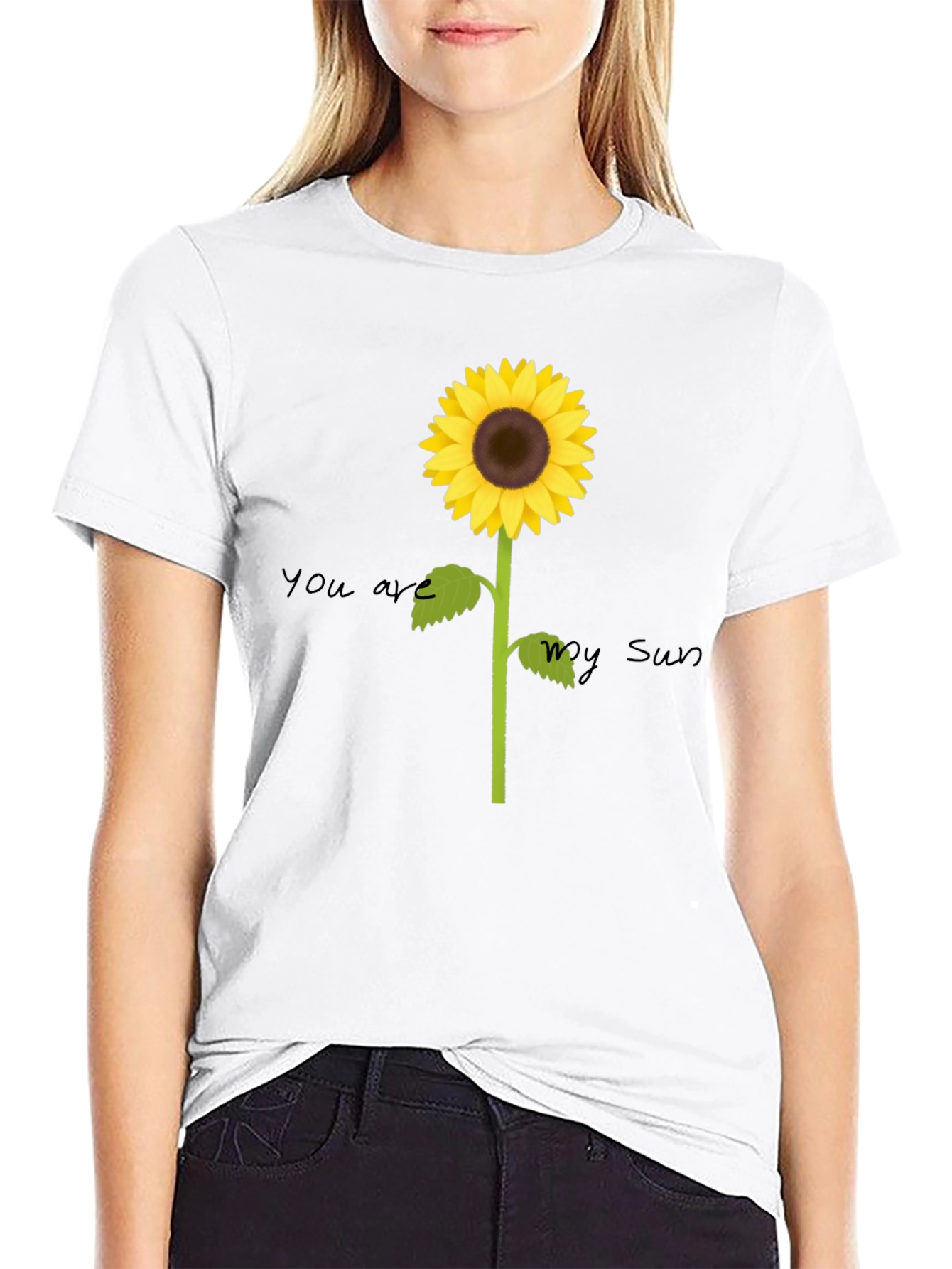Sunflower Graphic Tee - You Are My Sun