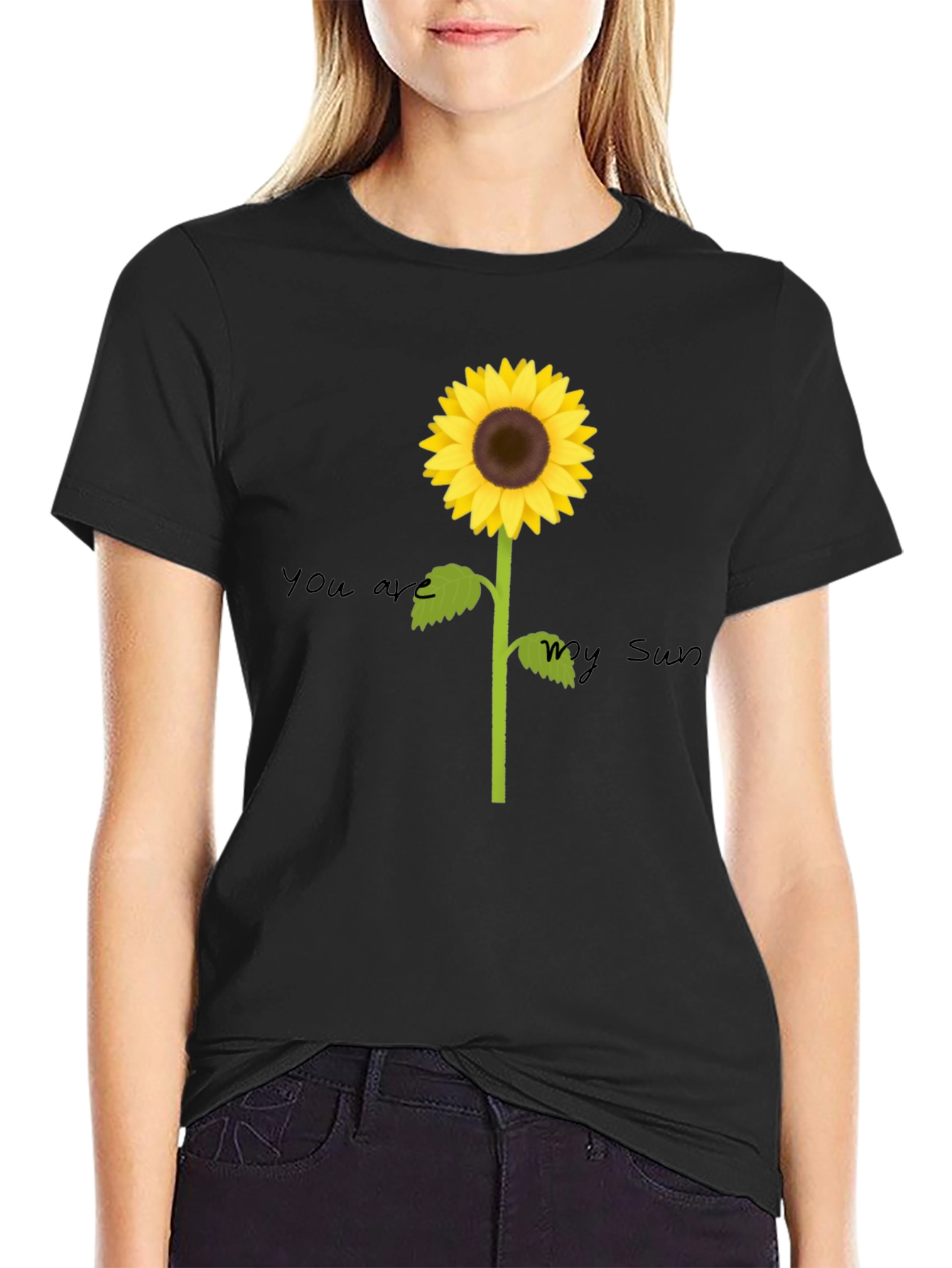 Sunflower Graphic Tee - You Are My Sun