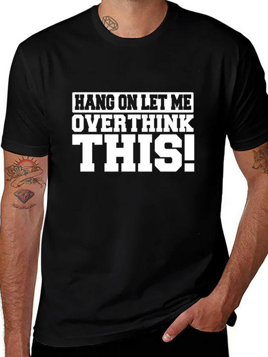 Overthink This! Black Graphic Tee