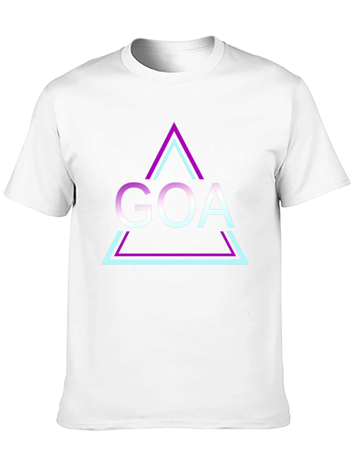 Retro Goa Triangle T-Shirt - Black Graphic Tee