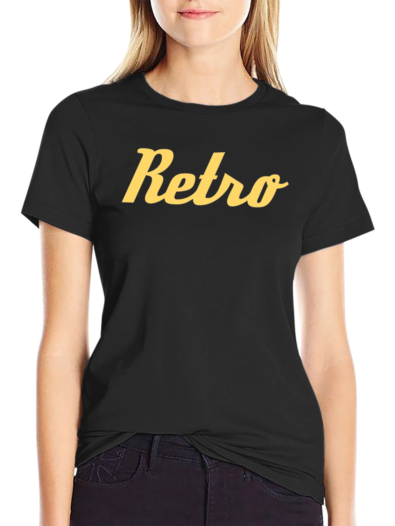 Retro Script Graphic Tee - Classic Style