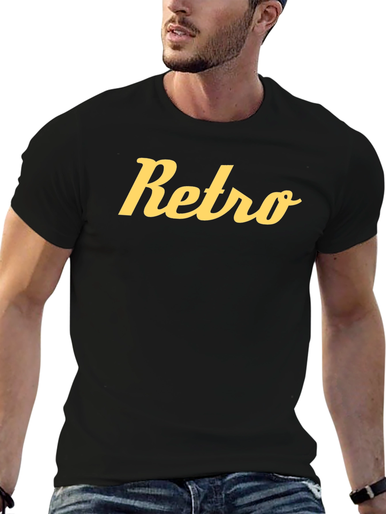 Retro Script Graphic Tee - Classic Style