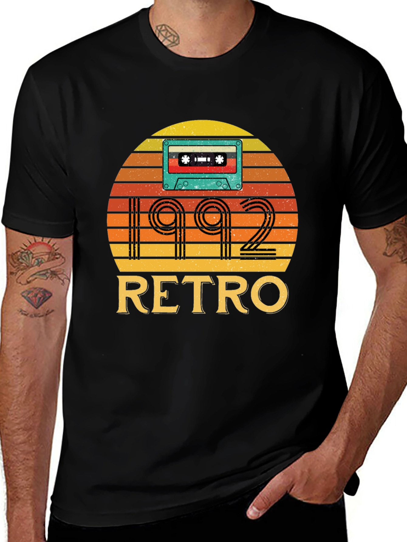 1992 Retro Cassette Tape Graphic T-Shirt