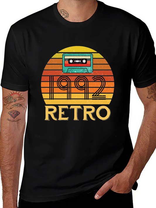 1992 Retro Cassette Tape Graphic T-Shirt
